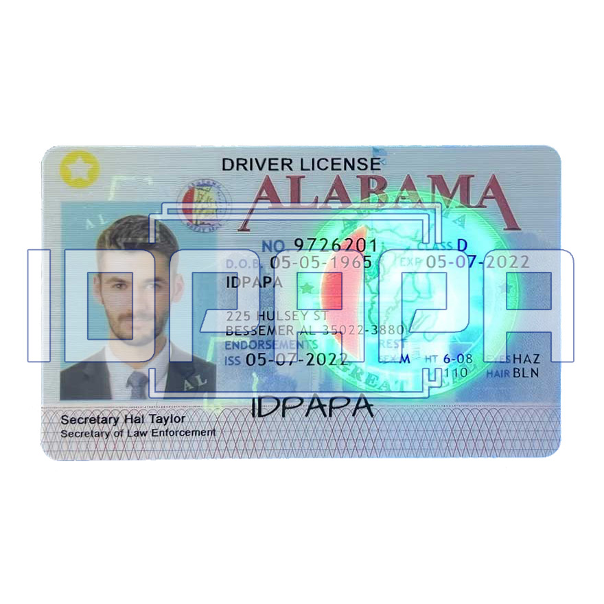 Alabama Scannable Card