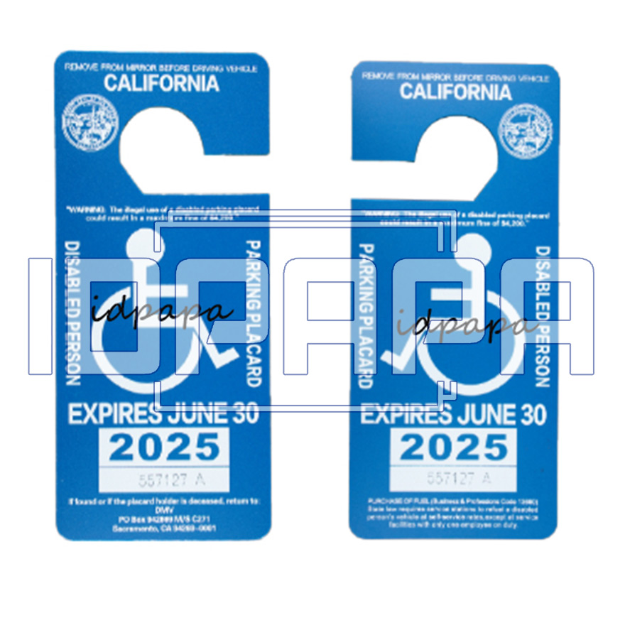 California Handicap Permit