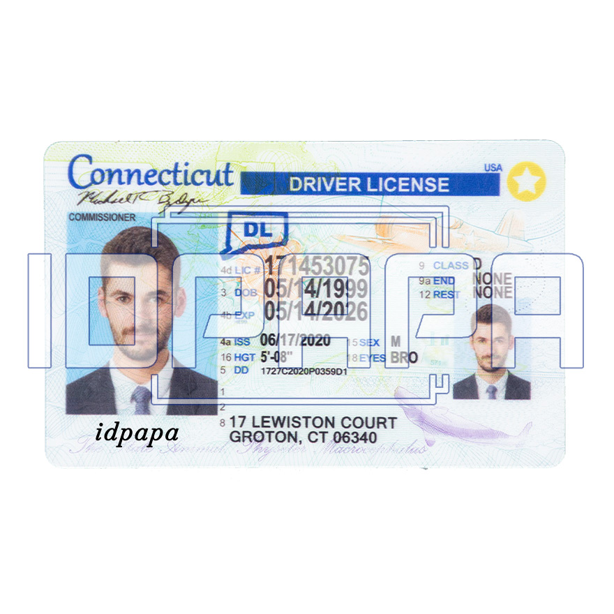 Connecticut Scannable Card