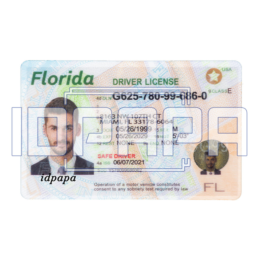 Florida Scannable Card