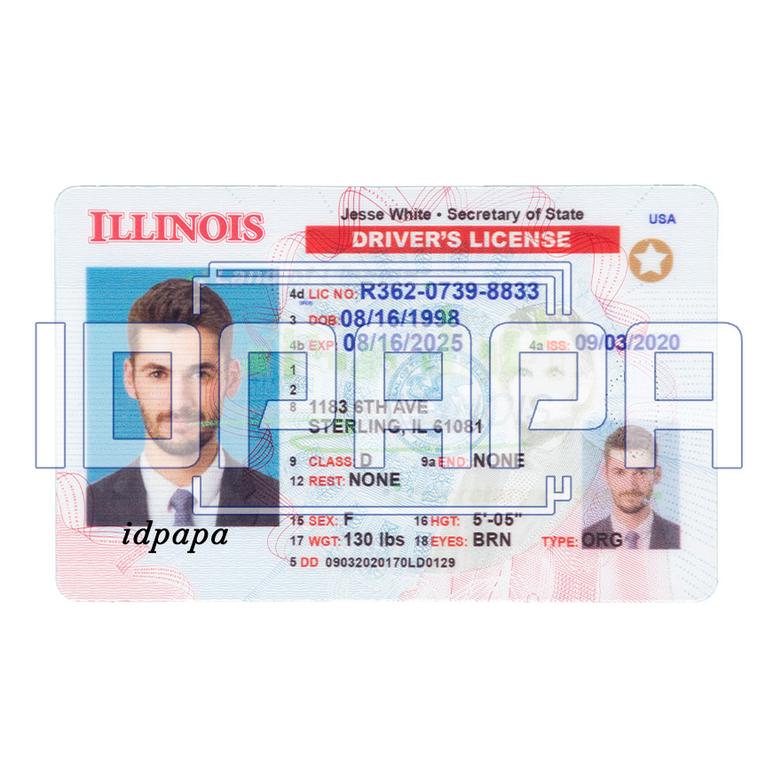 Illinois Scannable Card