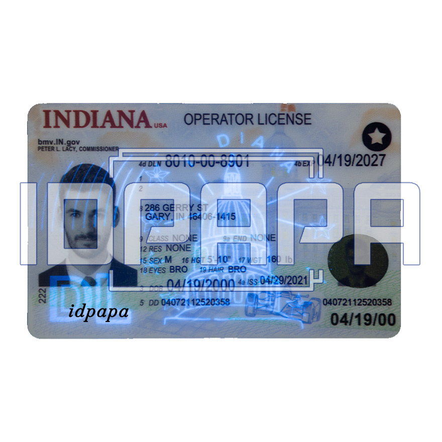 Indiana Scannable Card