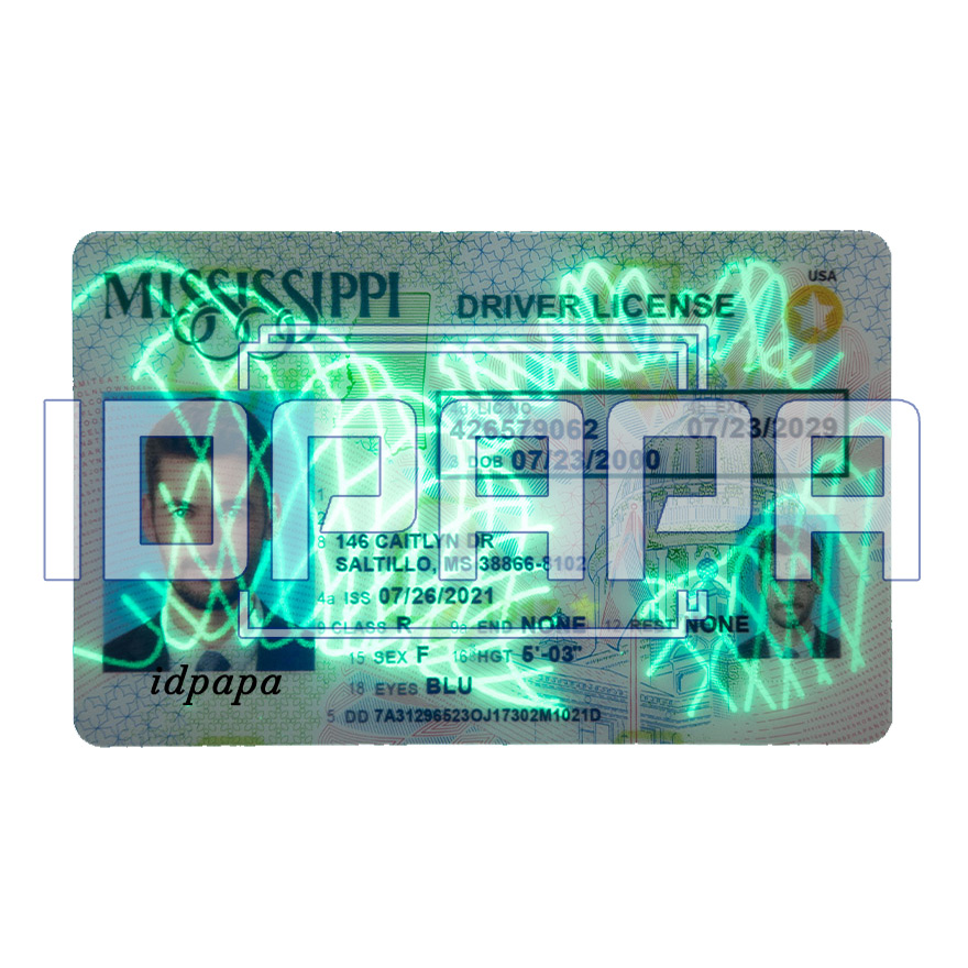 Mississippi Scannable Card