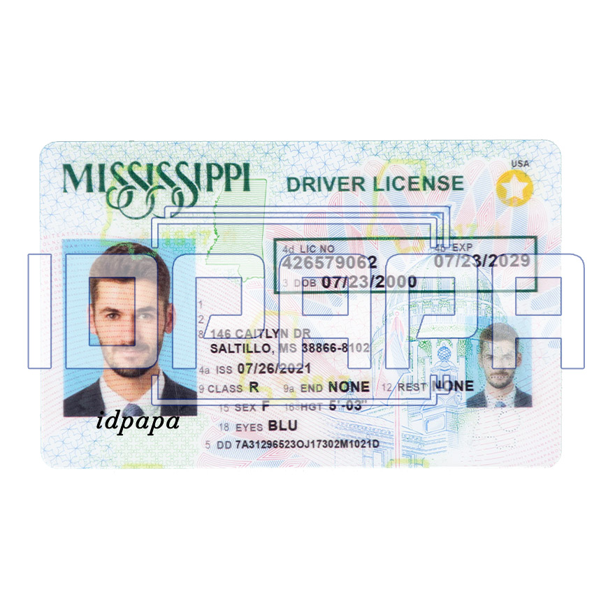 Mississippi Scannable Card