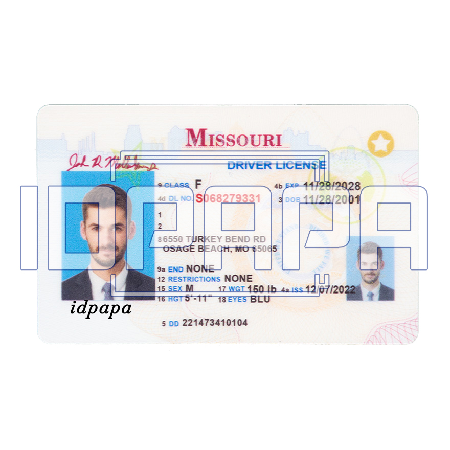 Missouri Scannable Card