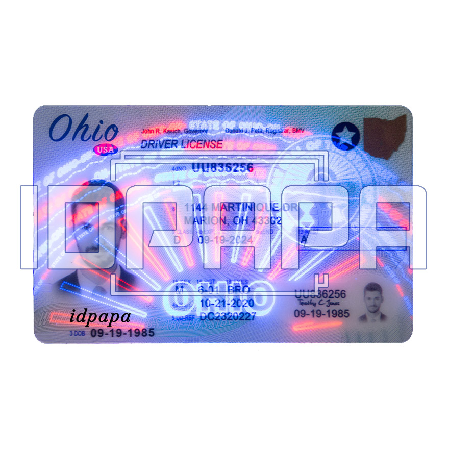 Ohio Scannable Card