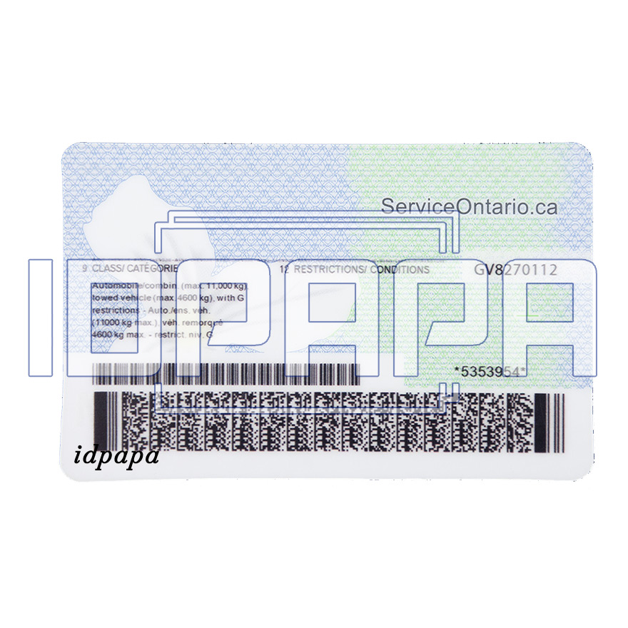 Ontario Scannable Card