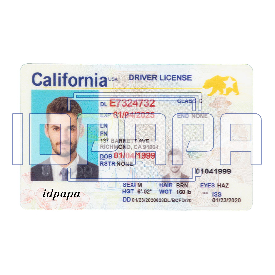 California Scannable Card