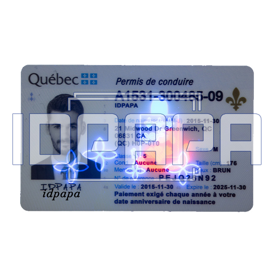 Quebec Scannable Card