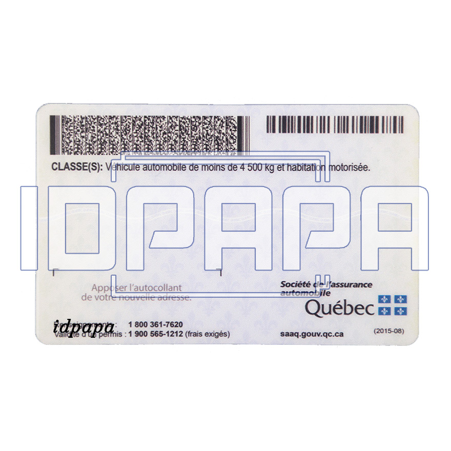 Quebec Scannable Card