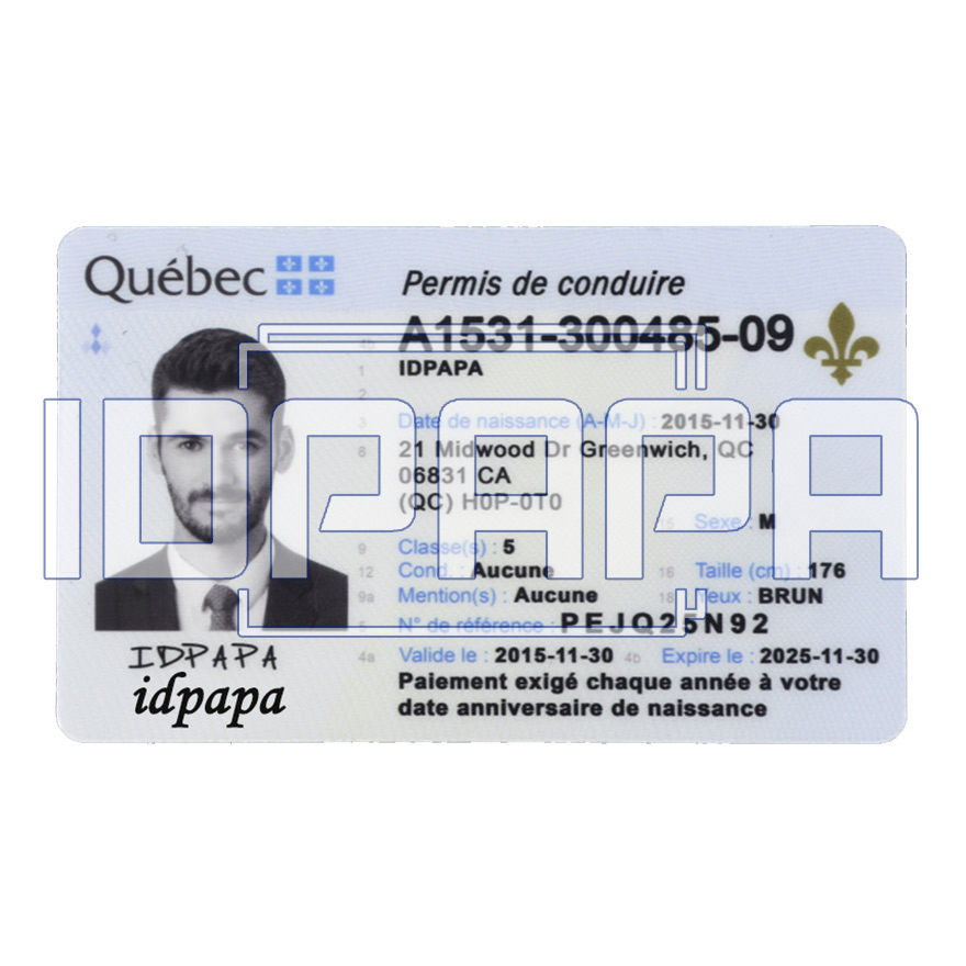 Quebec Scannable Card