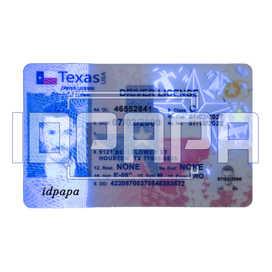 Texas Scannable Card