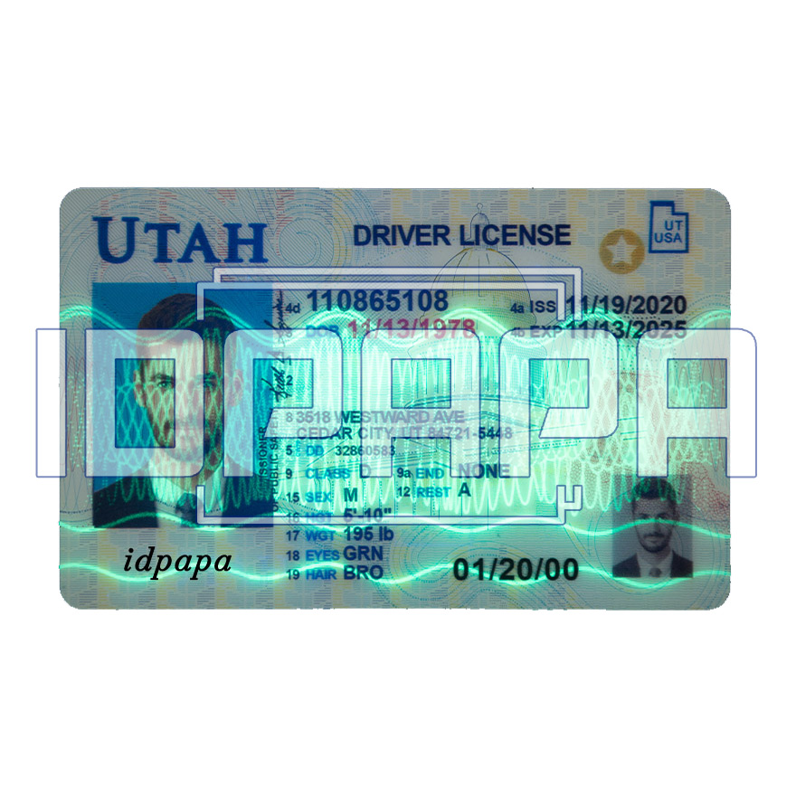 Utah Scannable Card