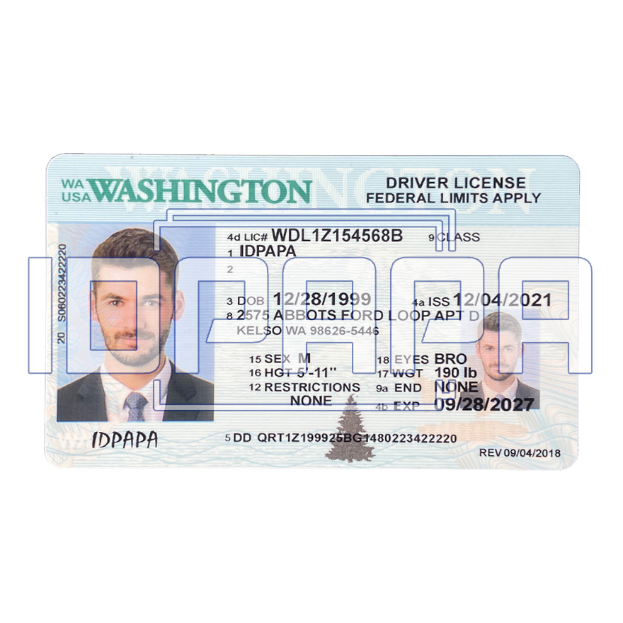 Washington Scannable Card