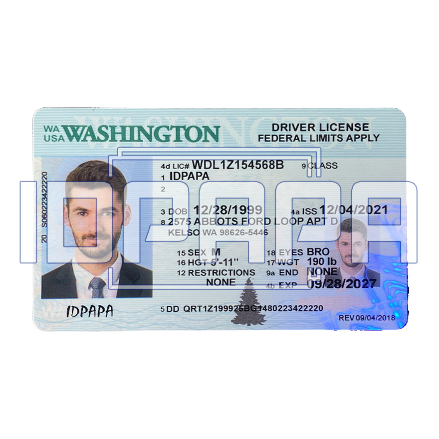 Washington Scannable Card